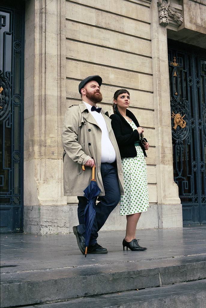 Style vintage photo avec modèles Lille en argentique. Photographe professionnel créateurs mode artisans