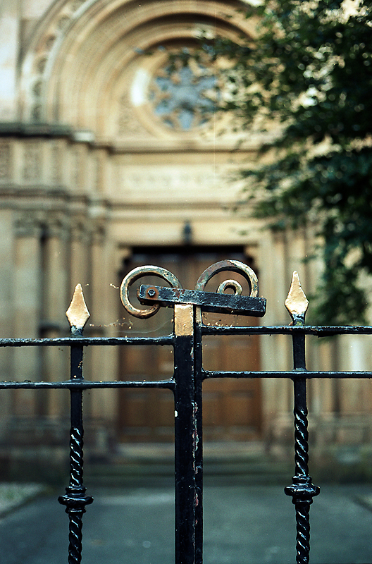 Glasgow détails sur fer forgé avec une pellicule couleur.