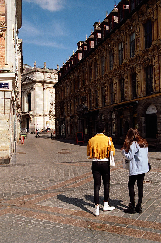 Photographe argentique de rue Lille pellicule couleur Kodak Gold 200 EOS 33