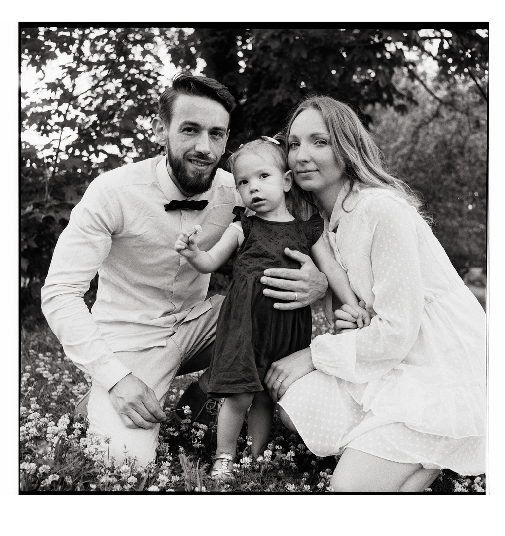Portrait famille sur film argentique