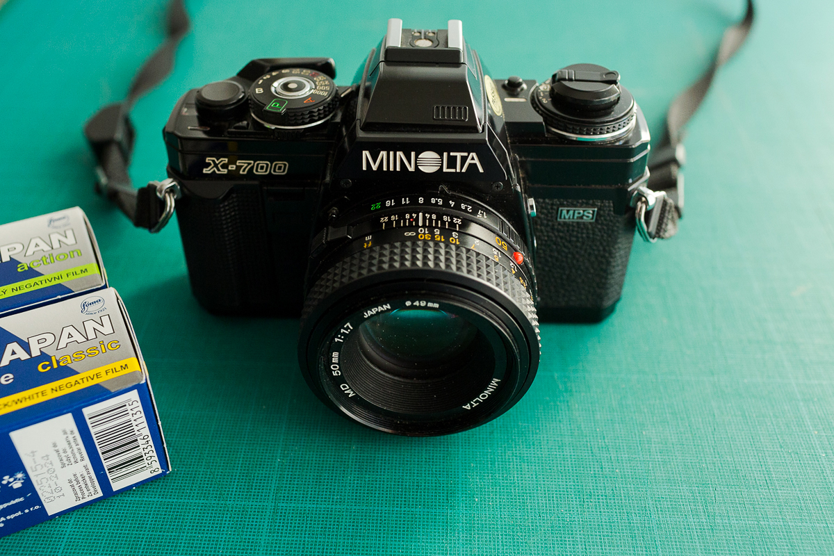 Le Minolta X700 en&nbsp;action