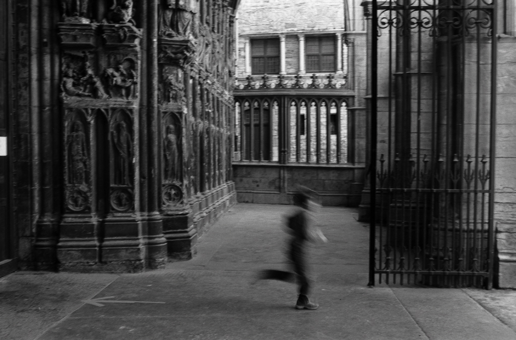 Tournai monument Belgique photo noir et blanc argentique Nikon F100 35mm et Fomapan 100