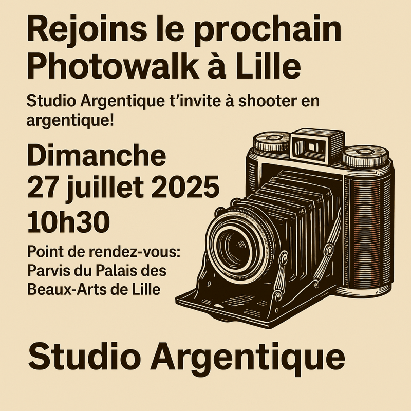 Rendez-vous balade photo argentique à Lille pour comprendre et apprendre la photo à l'ancienne. 